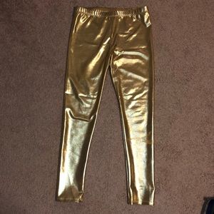Gold leggings